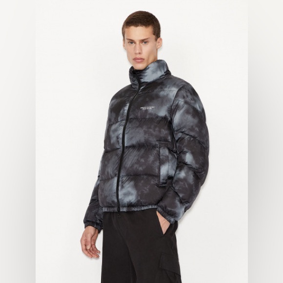 Armani Exchange Puffer Jacket Green Black Reversible 6KZBL3A ZNMKZ 02CA - Picture 14 of 16